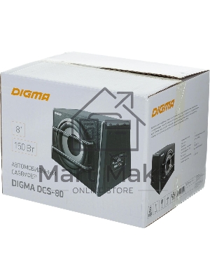Сабвуфер автомобильный Digma DCS-80 150Вт активный (20см/8