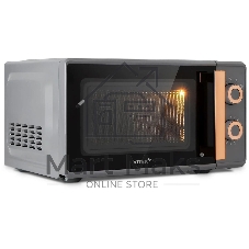 Микроволновая печь Vitek VT-MW1920 серый/золотистый, 20 л, 700 Вт, переключатели — поворотный механизм