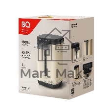 Термопот BQ TP5003 Beige, мощность 1800 Вт, объем 5 л, сенсорный тип управления, 6 температурных режимов (45-95°C, с шагом 10°С), функция повторного кипячения, функция поддержания температуры, способы подачи воды - электрическая помпа, индикатор уровня воды, автоотключение при недостаточном количестве воды, блокировка подачи воды, блокировка кнопок, защита от перегрева, дисплей LED, съемная крышка, ручка для переноски, материал корпуса - металл, пластик, материал внутренней камеры - высококачественная нержавеющая сталь AISI 304, длина электрошнура 1.0 м, напряжение 220-240 В, 50-60 Гц, защита от поражения электротоком класс I