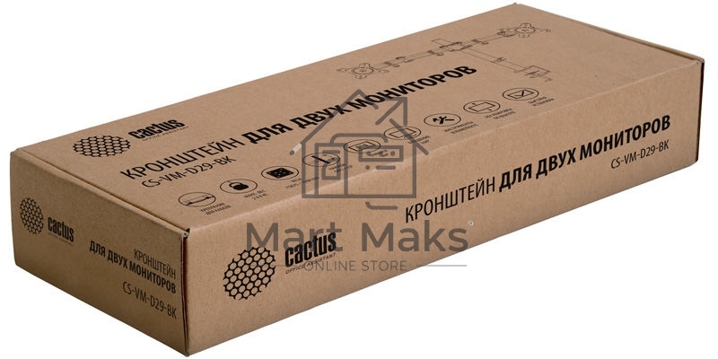 Кронштейн для мониторов Cactus CS-VM-D29-BK черный 13