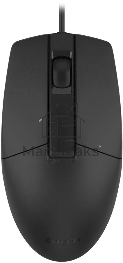 Мышь проводная A4Tech OP-335S черный, 1200 dpi, USB, кнопки - 3