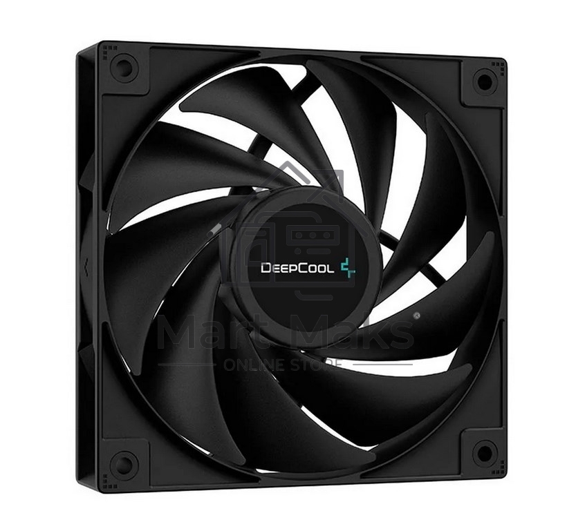 Кулер для процессора DEEPCOOL AG400 черный, 120 мм, алюминий/медь, 2000 об/мин, 31.6 дБ, 4 pin, 220 Вт, 150 мм