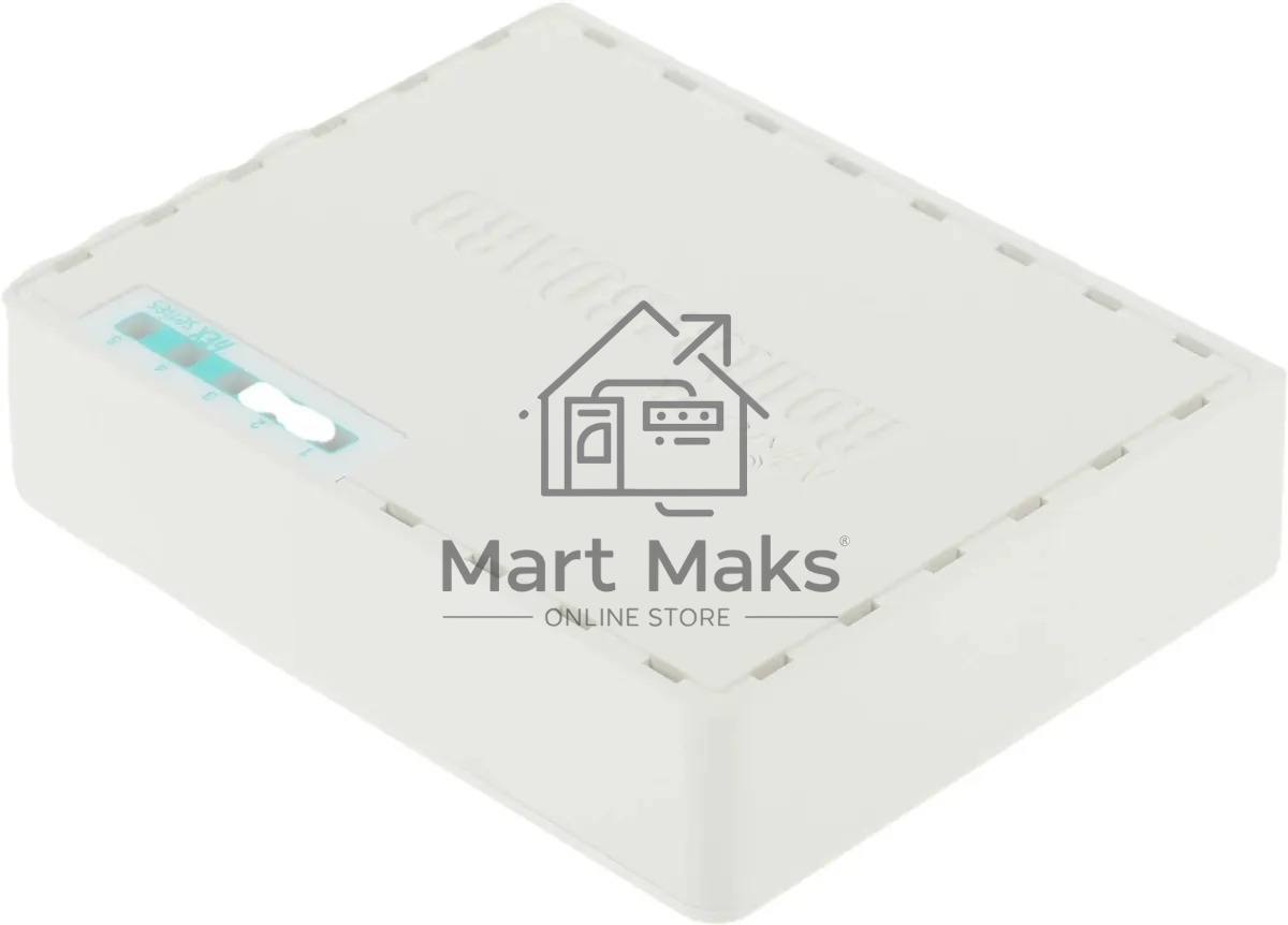 Маршрутизатор MikroTik RB750UPr2 hEX PoE lite 5x Ethernet, раздача PoE, 650 МГц ЦП, 64 МБ 5-портовый 100-Мбитный маршрутизатор с поддержкой PoE на 4-х портах