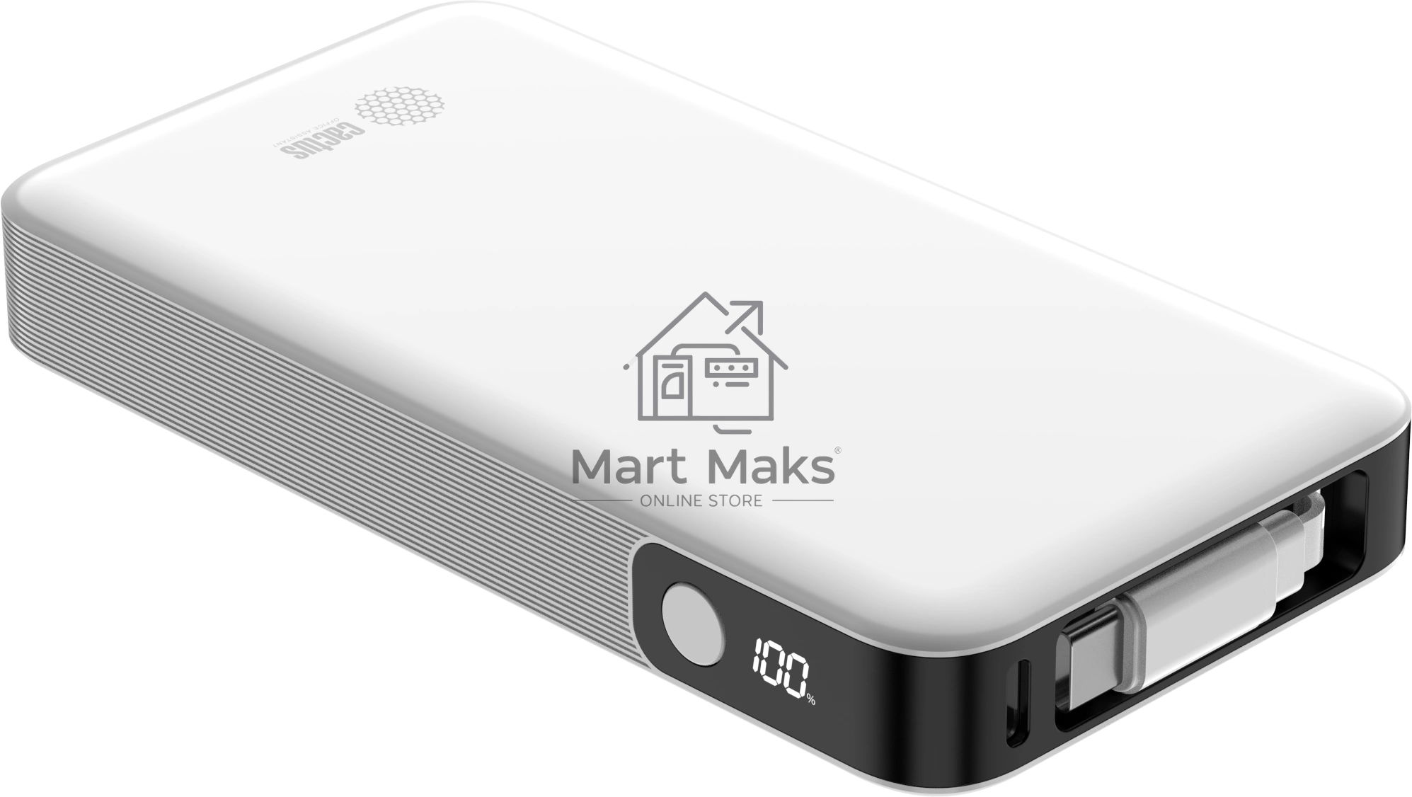 Портативный аккумулятор Cactus CS-PBFSPA-10000 10000mAh 22.5W 4.5A 2xUSB-C белый