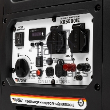 Генератор инверторный Kranz KR5500IE, 5,5кВт, 230В, 10л, закрытый корпус, электростартер