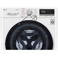 Стиральная машина LG F4V5RYP0W белая, загрузка фронтальная 10.5 кг, 1400 об/мин, класс A