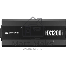 Блоки питания/ Power Supply Corsair HX1200i Ultra-Low Noise, Model RPS0202, 1200W 80+ Platinum (ATX, 3.1, PCIe 5.1, Full modular, 1x24(20+4)pin, 2x12V-2x6, 1x16-pin PCIe, 2x4+4-pin CPU +12V (EPS), 6x4-pin Molex, 5x6+2-pin PCIe, 8xSATA3, 1xUSB (Type-C), Active, 140x140mm, 200x150x86mm, APFC, Power cable-EU, black)