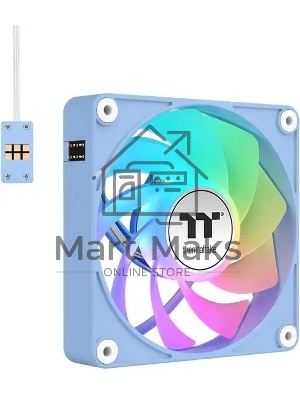 Комплект вентиляторов для корпуса Thermaltake CT120 EX ARGB Sync (3 шт.) голубой, 120 мм, 2000 об/мин, 28.5 дБ, 4 pin