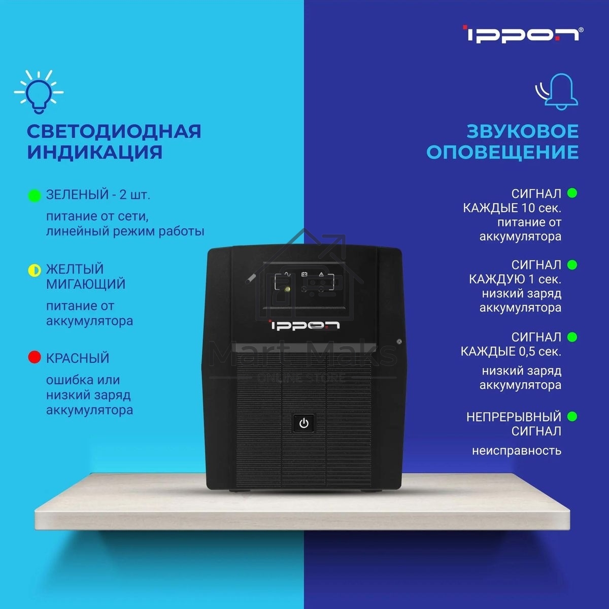 Источник бесперебойного питания Ippon Back Basic 1500 Euro 900Вт 1500ВА черный