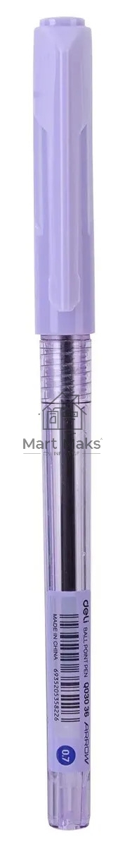 Набор ручек шариковых Deli Arrow EQ03032 ассорти, d=0.7мм, синие чернила (4шт), линия 0.4мм, 4 цвета