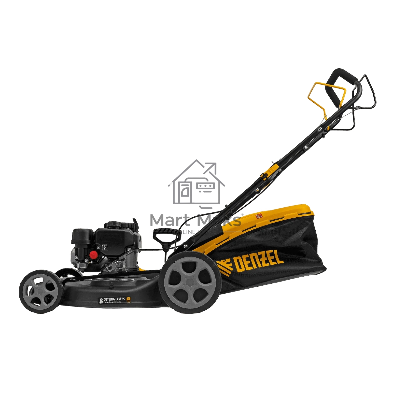 Газонокосилка бензиновая Denzel GLR-510SP-ZS, 171 см3, ширина 51 см, привод, травосборник 65 л