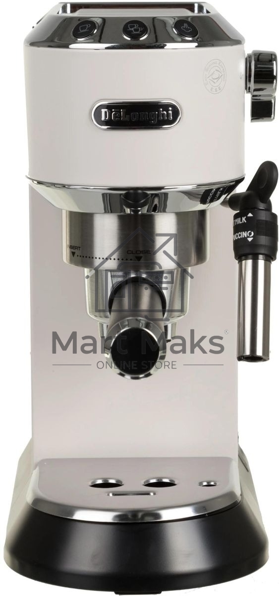 Кофеварка эспрессо DeLonghi EC685.W белый, исп. кофе - молотый/чалды, 1.1 л, 1350 Вт, 15 бар