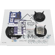 Варочная панель газ ZUGEL ZGH603W, белая