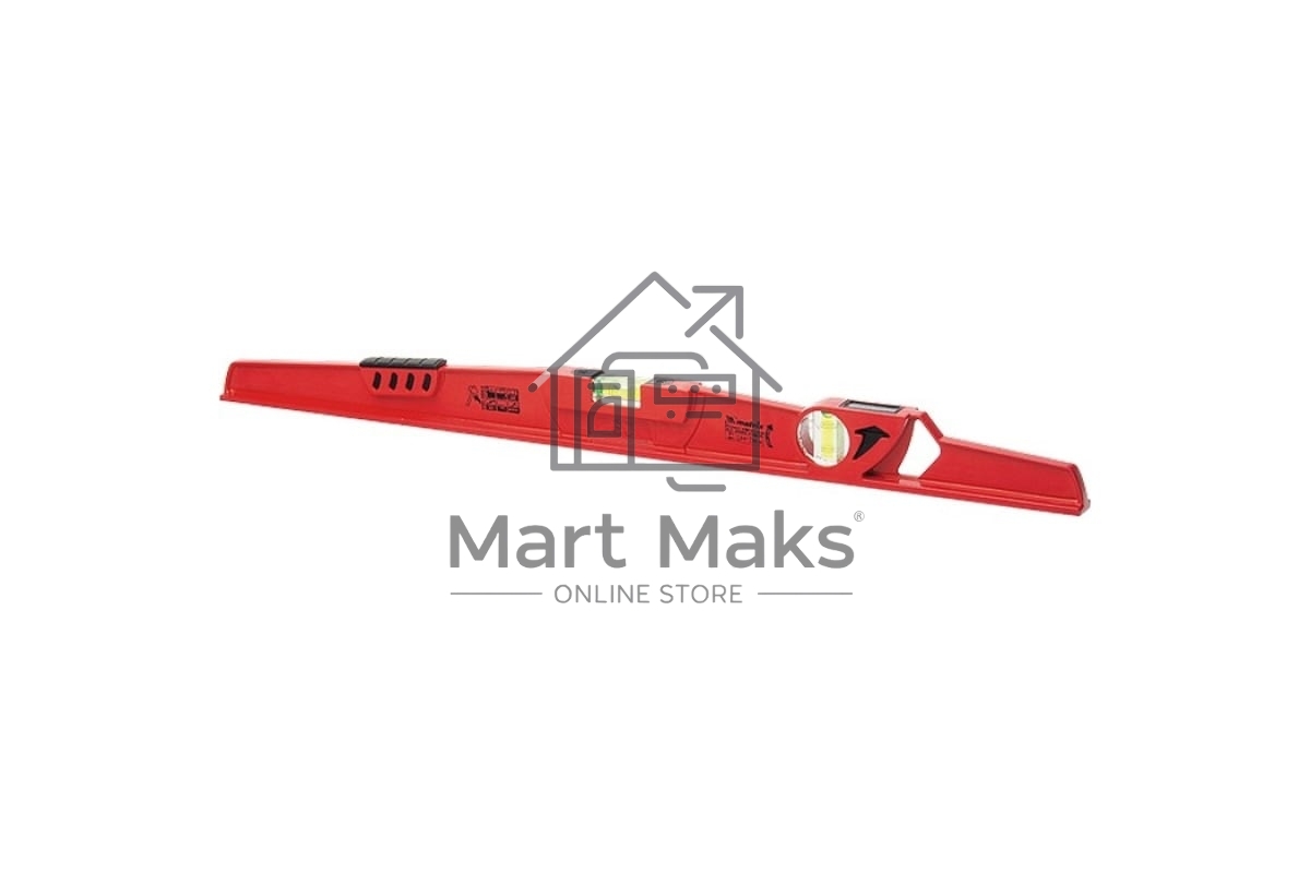 Уровень алюминиевый MATRIX 34907, 600 мм, литой, 2 глазка, ударная площадка