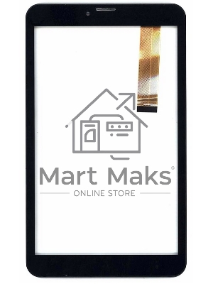 Сенсорное стекло (тачскрин) для Irbis TZ90, черное с рамкой