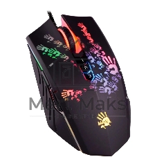 Мышь проводная A4Tech Bloody A60A черный, 6200 dpi, USB Type-A, кнопки - 8