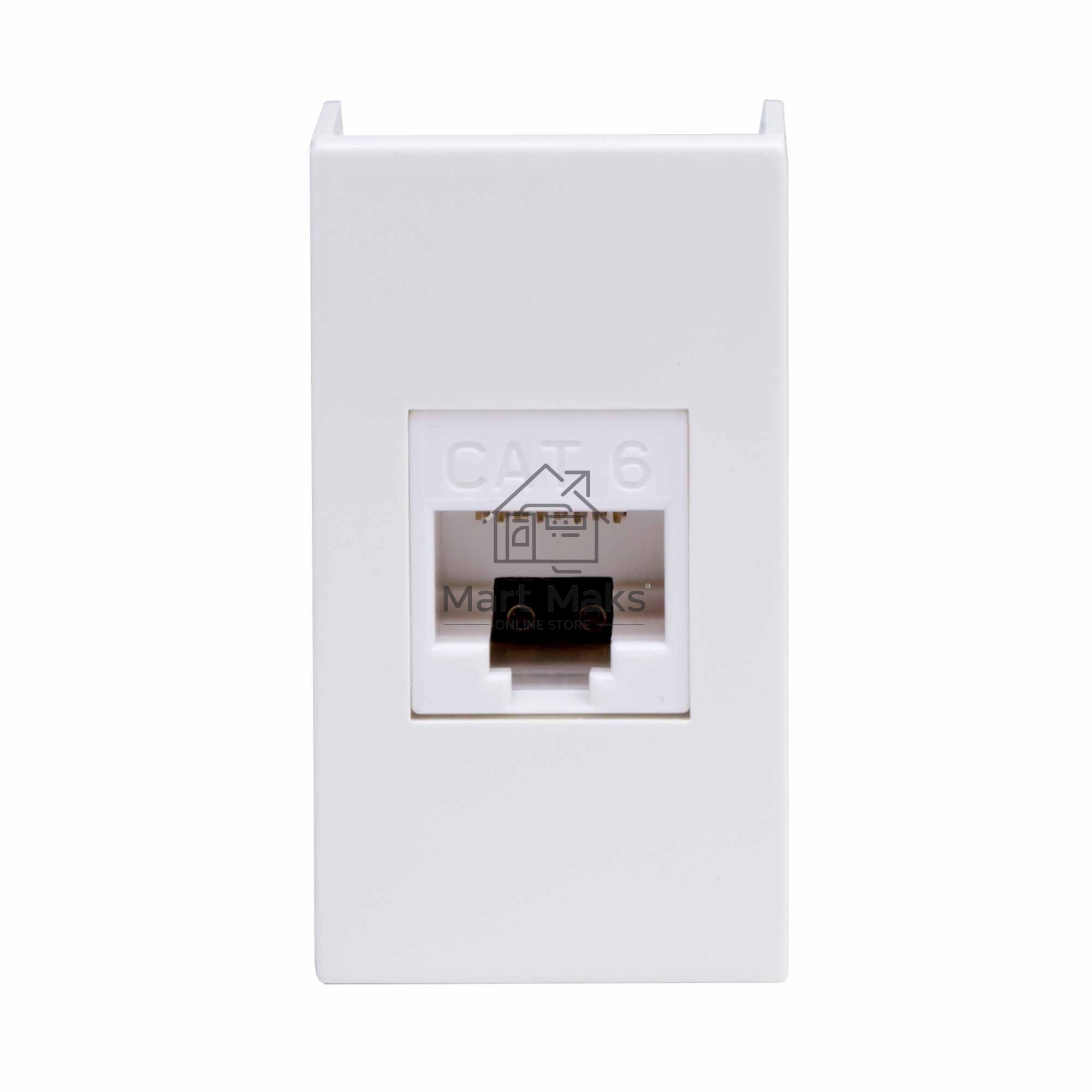 Розетка компьютерная DKC Viva 45058 RJ-45 кат.6, неэкранированная, 8P8C, Hyperline, Dual IDC, белая, 1 модуль