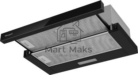 Вытяжка каминная Weissgauff TEL 600 Black Glass черный, 60 см, 600 куб. м/ч, 46 дБ