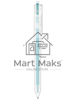 Ручка гелевая автоматическая Deli Delight EG118-LB прозрачный, светло-синие чернила, линия 0.5мм