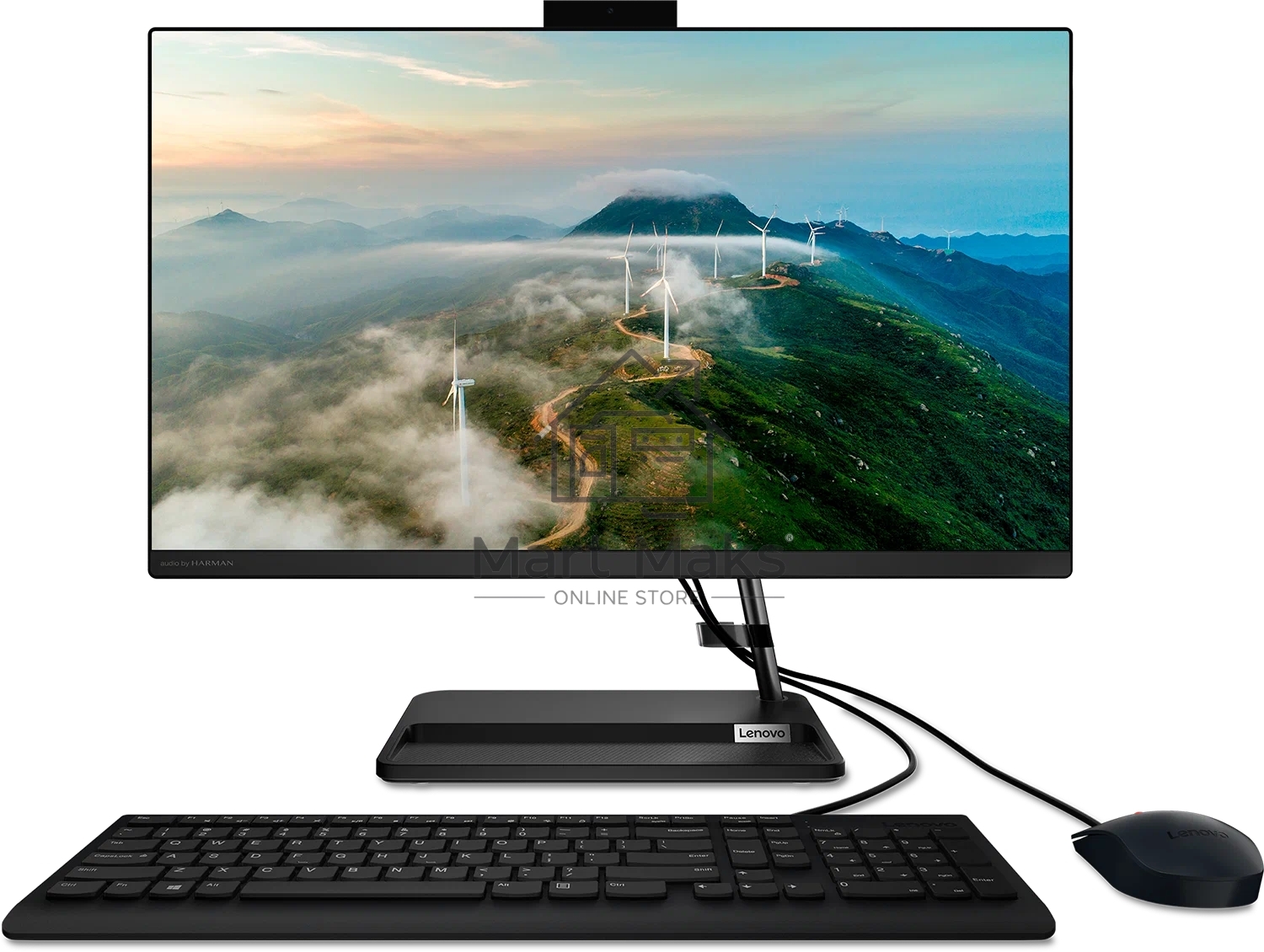 Моноблок AIO Lenovo IdeaCentre 3 24IAP7 i3-1215U 8Gb SSD 512Gb Intel UHD Graphics 23.8 FHD IPS BT Cam No OS черный F0GH0171RU