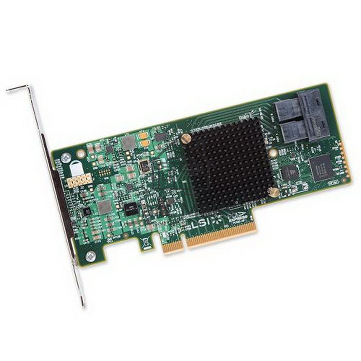 Адаптер HBA Broadcom 9300-8I SGL (LSI00344 / H5-25573-00 / H5-25573-00G) PCIe 3.0 x8 LP, SAS/SATA 12G HBA, 8port(2*int SFF8643), 3008 IOC, 5 (007080)