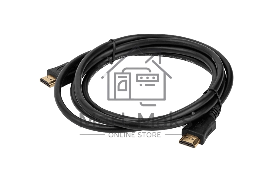 Кабель HDMI C-HM-HM-1M Wize 1 м., v.2.0, 19M/19M, позол.разъемы, экран, черный, пакет