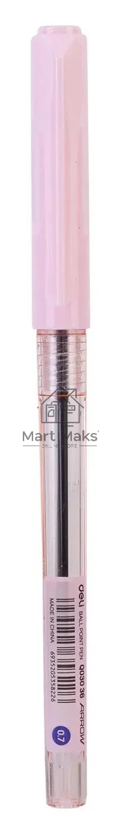 Набор ручек шариковых Deli Arrow EQ03032 ассорти, d=0.7мм, синие чернила (4шт), линия 0.4мм, 4 цвета