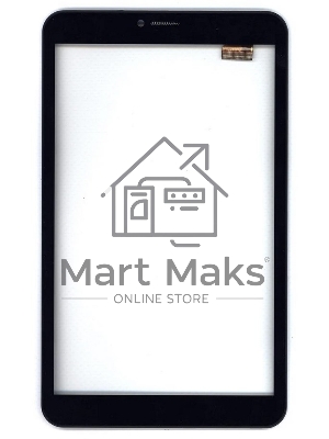 Сенсорное стекло (тачскрин) для Irbis TZ855, черное с рамкой