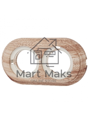 Рамка Bironi BF1-620-13/PL 2-м Лизетта ретро ABS-пластик карельская сосна