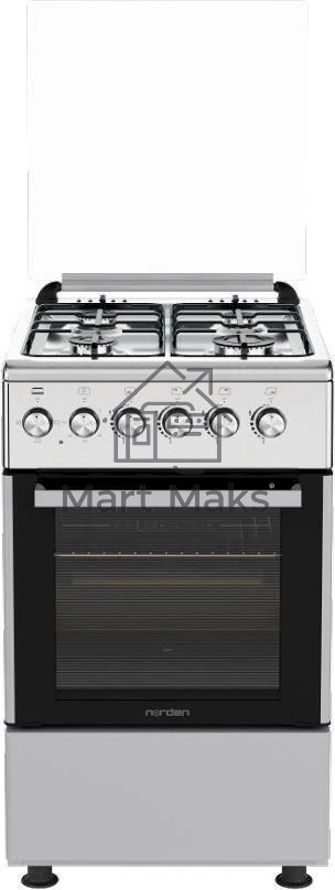 Плита комбинированная NORDEN FF5403GAZk Нержавеющая сталь
