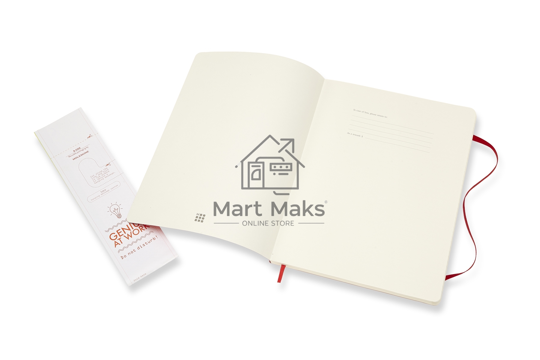 Блокнот Moleskine CLASSIC SOFT QP621F2 XLarge 190х250мм, 192 страниц, линейка, мягкая обложка, красный