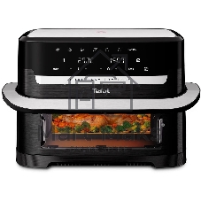 Аэрогриль Tefal Dual Easy Fry Flex EY9228E0 черный, 2700 Вт, 9 л, сенсор, 6 программ