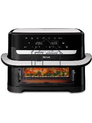 Аэрогриль Tefal Dual Easy Fry Flex EY9228E0 2700Вт черный/серебристый