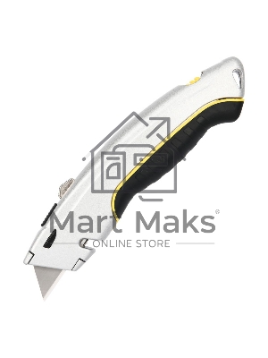 Нож Deli Универсальный нож с Т-образным лезвием Deli DL410 19мм, длина 170мм, в комплекте 3 лезвия SK5, алюминиевый корпус резиновой вставкой