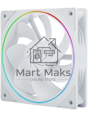 Кулер для корпуса Thermalright TL-S12RW Reverse (120x120x25mm, 4-pin PWM, ARGB, 47.6CFM, 23.2dBA, 1500RPM, White)