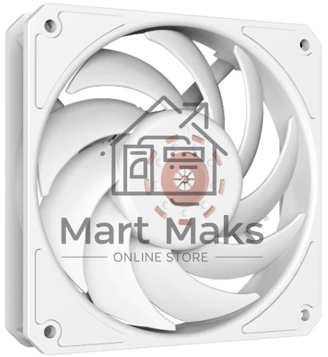 Вентилятор для корпуса Eurocase EU-FN120WL003 WH KF2150PBT-HDB White,120 white fan,Bearing: HDB 4pin PMW female and male connector with brown box,3pcs