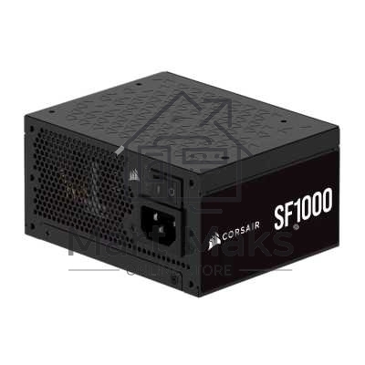 Блоки питания/ Power Supply Corsair SF1000, Model RPS0176, 1000W 80+ Platinum (SFX, 3.1, PCIe 5.1, Full modular, 1x24(20+4)pin, 1x12VHPWR, 2x4+4-pin CPU +12V (EPS), 3x4-pin Molex, 4x6+2-pin PCIe, 8xSATA3, Active, 92x92mm, 125x100x63.5mm, APFC, Power cable-EU, black)