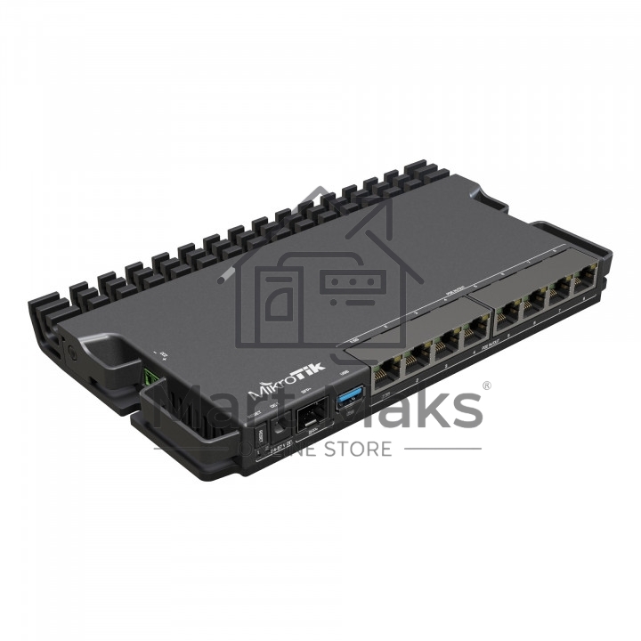 Маршрутизатор Mikrotik RB5009UPr+S+IN,7х 1G RJ45, 2.5G RJ45, 10G SFP+, 1xPoE in, 7x PoE out