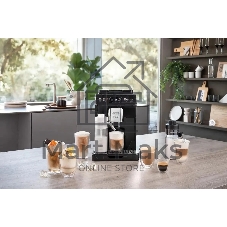 Кофемашина автоматическая DeLonghi ECAM450.55.G черный, исп. кофе - зерновой/молотый, 1.8 л, 1450 Вт, 19 бар
