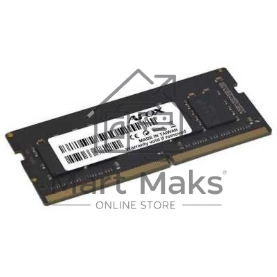 Оперативная память AFOX AFSD44PK1C, DDR4, 4GB (1x4 GB), 3200 MHz, CL16, SO-DIMM