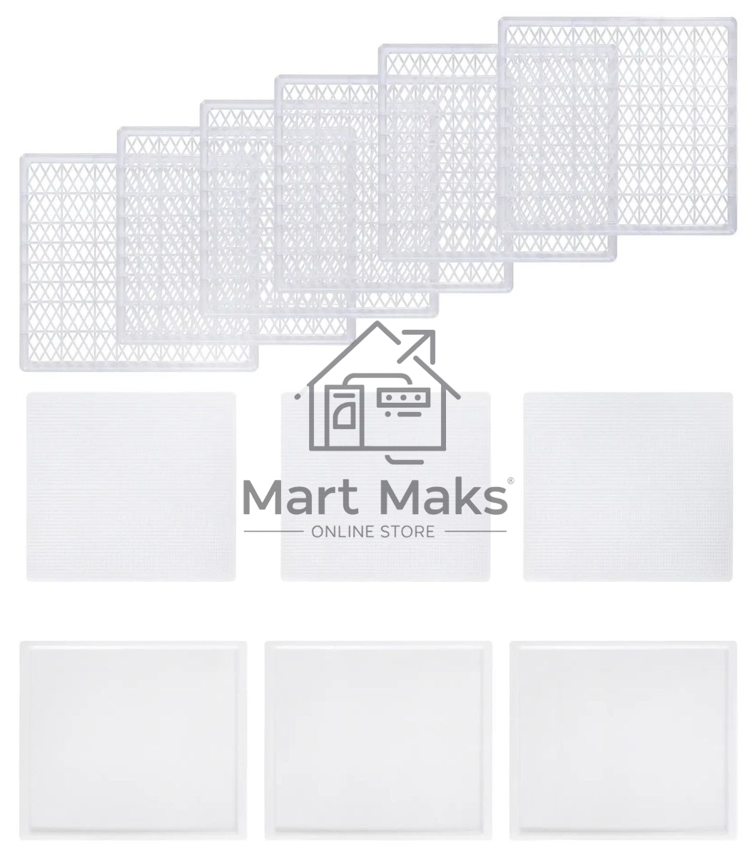 Сушка для фруктов и овощей Hyundai HYFD-P1203 12под. 500 Вт, черный