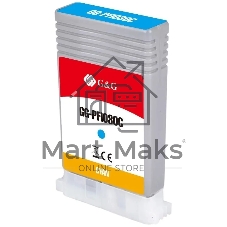 Картридж струйный G&G GG-PFI030C PFI-030C голубой (55мл) для Canon imagePrograf TA-20/30 TM-240/340