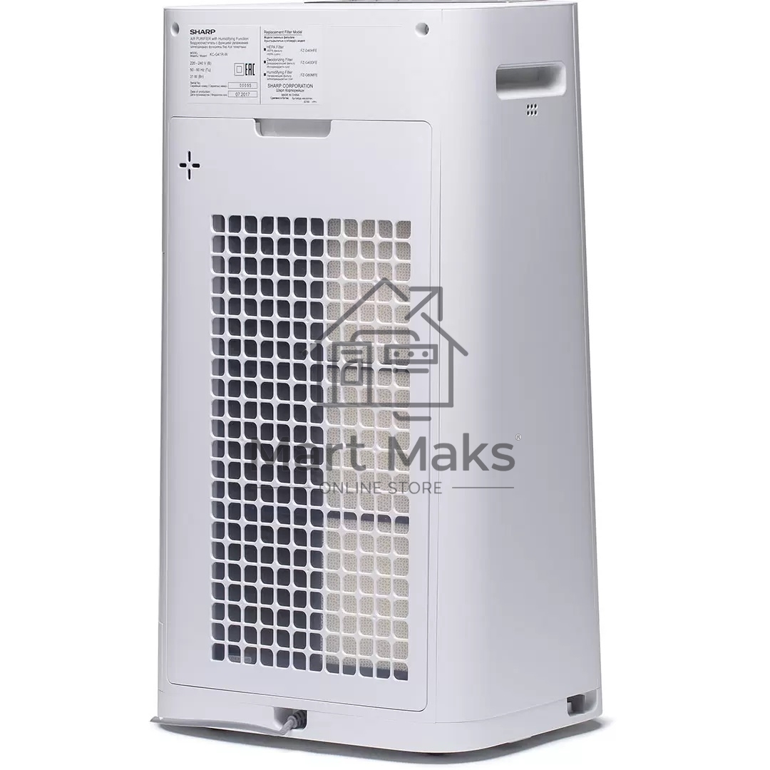 Климатический комплекс Sharp KC-G61RW белый, 50 м², 3 л, HEPA-фильтр, ионизация Plasmacluster, гигростат