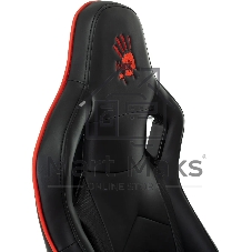 Кресло игровое A4Tech Bloody GC-840 черный, сиденье черный, эко.кожа, с подголов. крестов. металл черный, пластик черный