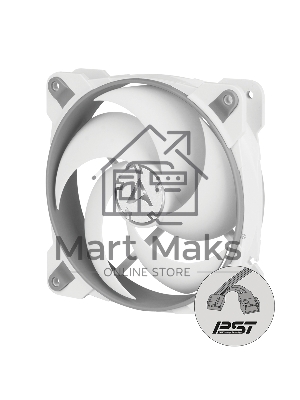 Вентилятор для корпуса ARCTIC BioniX P120 PWM 200 - 2100 RPM - retail серый/белый