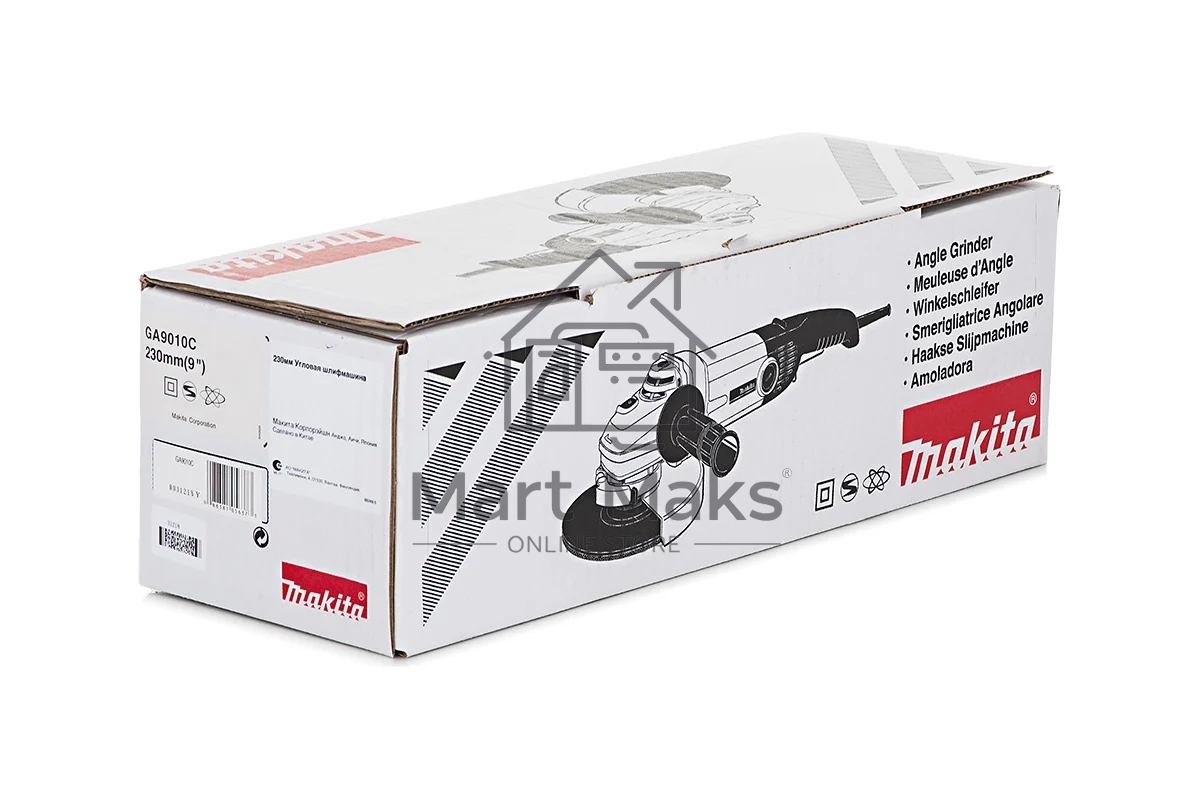 Шлифовальные машины Makita GA9010C УШМ,ф230мм,2000Вт,6000об\м,5.4кг,кор,электронная стабилизация