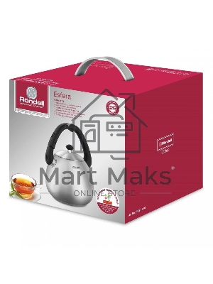 Чайник металлический Rondell Esfera RDS-1656, 3л, стальной