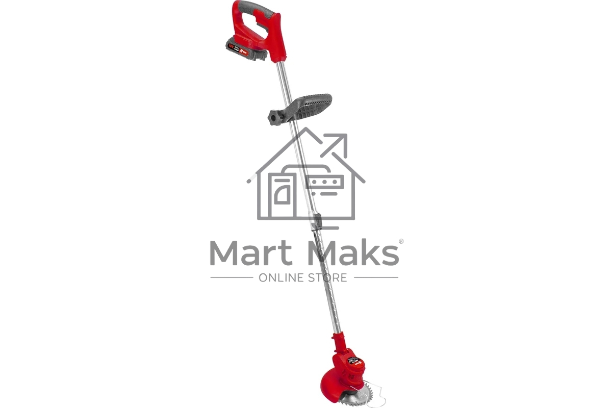 Триммер аккамуляторный Edon AGT-18, 18 В, 1,5 Ач