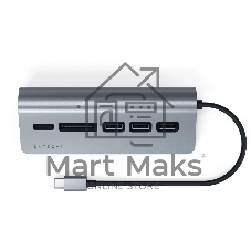 Док-станция Satechi ST-TCHCRM, USB Type-C, USB 3.0/Micro/SD, USB Type-C