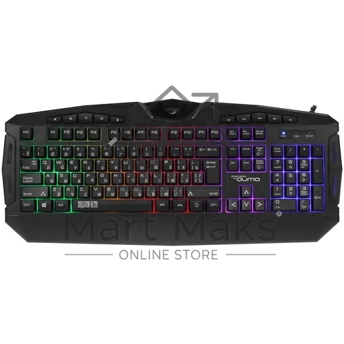 Игровая клавиатура Qumo Antares K60, проводная, 104 + 10 клавиш мультимедиа, встроенные радужная подсветка